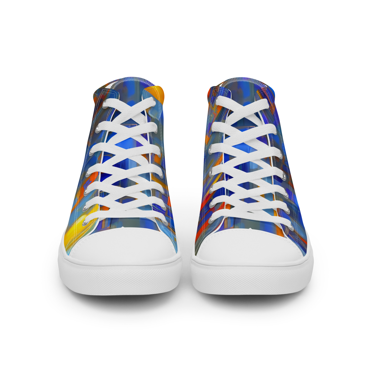 Women's High Top Canvas Shoes - Neoplastique Flow