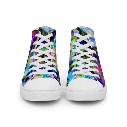 Men's High Top Canvas Shoes - Fantasy Spiral