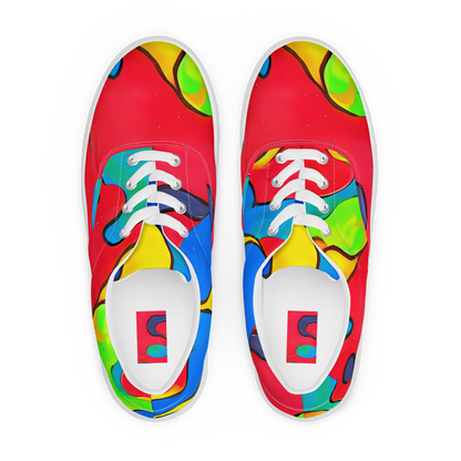 Men's Lace-Up Canvas Shoes - Splash of Joy