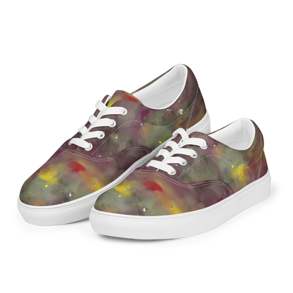 Women's Lace-Up Canvas Shoes - Whispers of Autumn