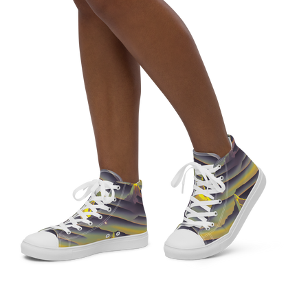 Women's High Top Canvas Shoes - Surreal Summit