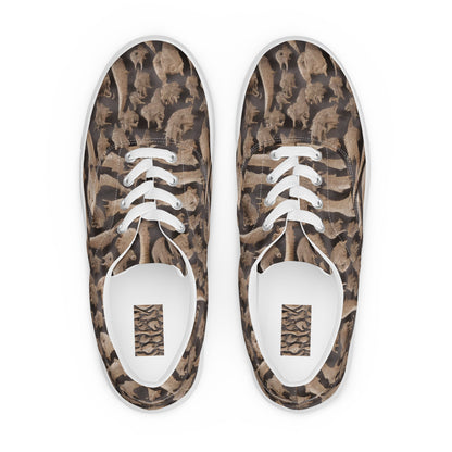 Women's Lace-Up Canvas Shoes - Desert Dreams