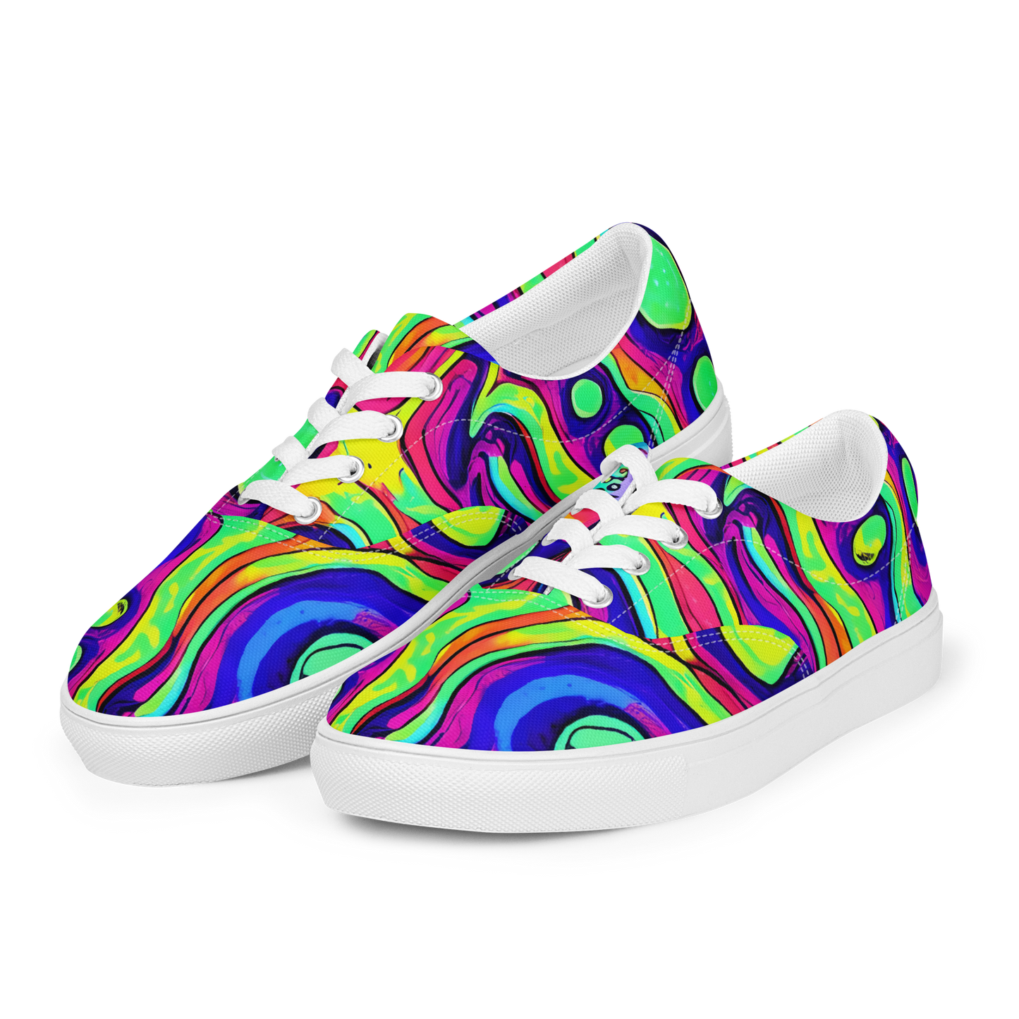 Women's Lace-Up Canvas Shoes - Frizzled Spirits