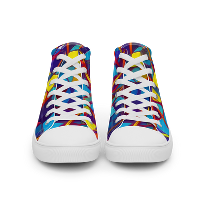 Men's High Top Canvas Shoes - Flickering Dreams