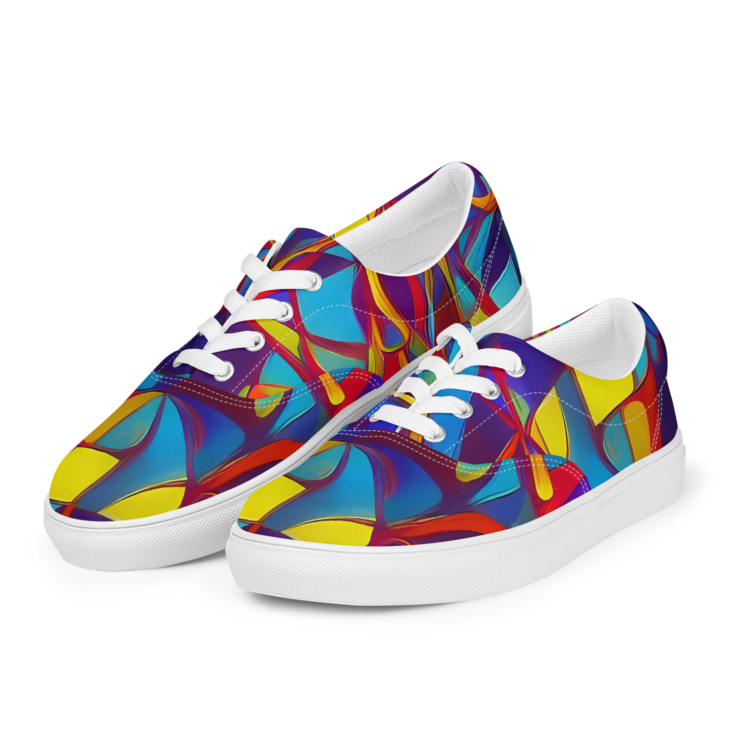 Women's Lace-Up Canvas Shoes - Flickering Dreams