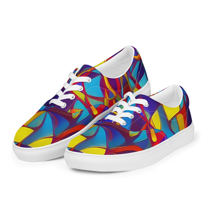 Women's Lace-Up Canvas Shoes - Flickering Dreams