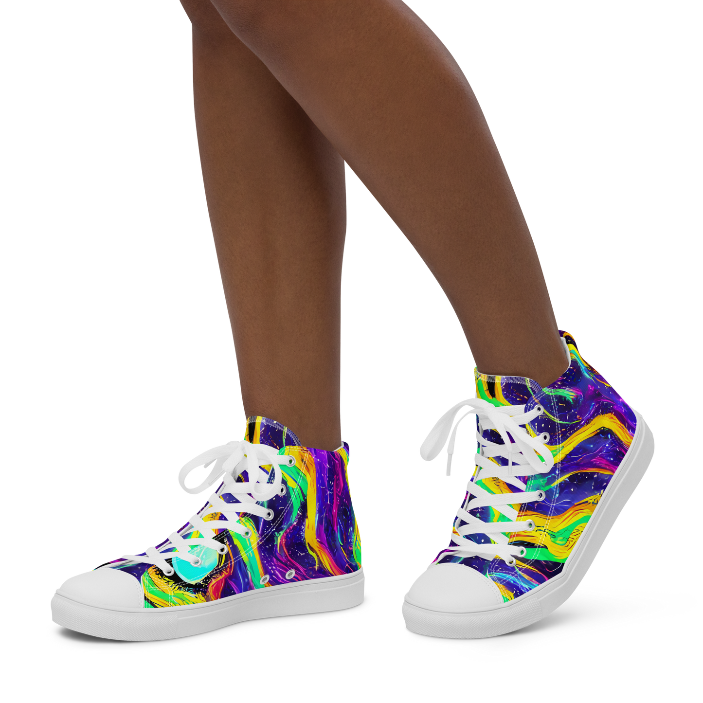 Women's High Top Canvas Shoes - Jackson Swirl
