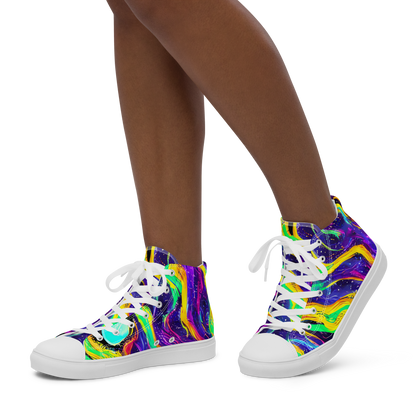 Women's High Top Canvas Shoes - Jackson Swirl