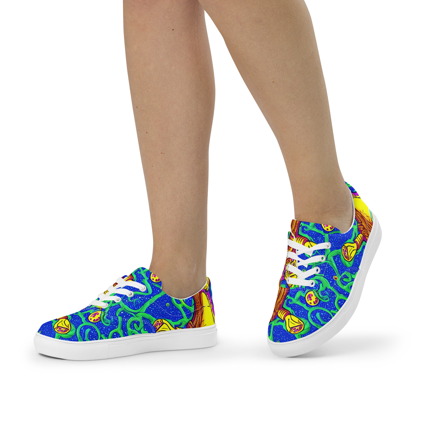 Women's Lace-Up Canvas Shoes - Sprawling Spectacle