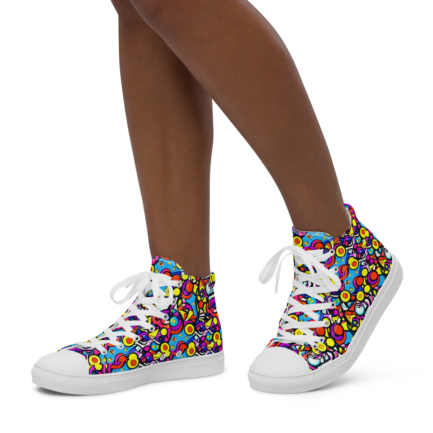 Women's High Top Canvas Shoes - Stellar Circus
