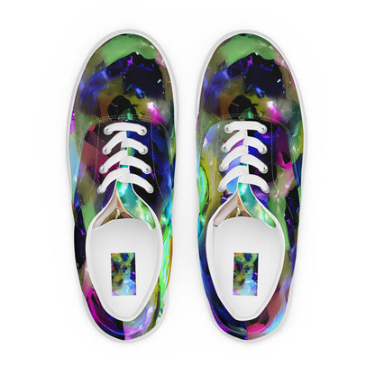 Women's Lace-Up Canvas Shoes - Fantasy Spiral