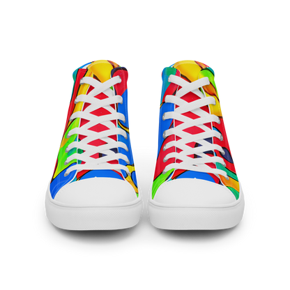 Men's High Top Canvas Shoes - Splash of Joy