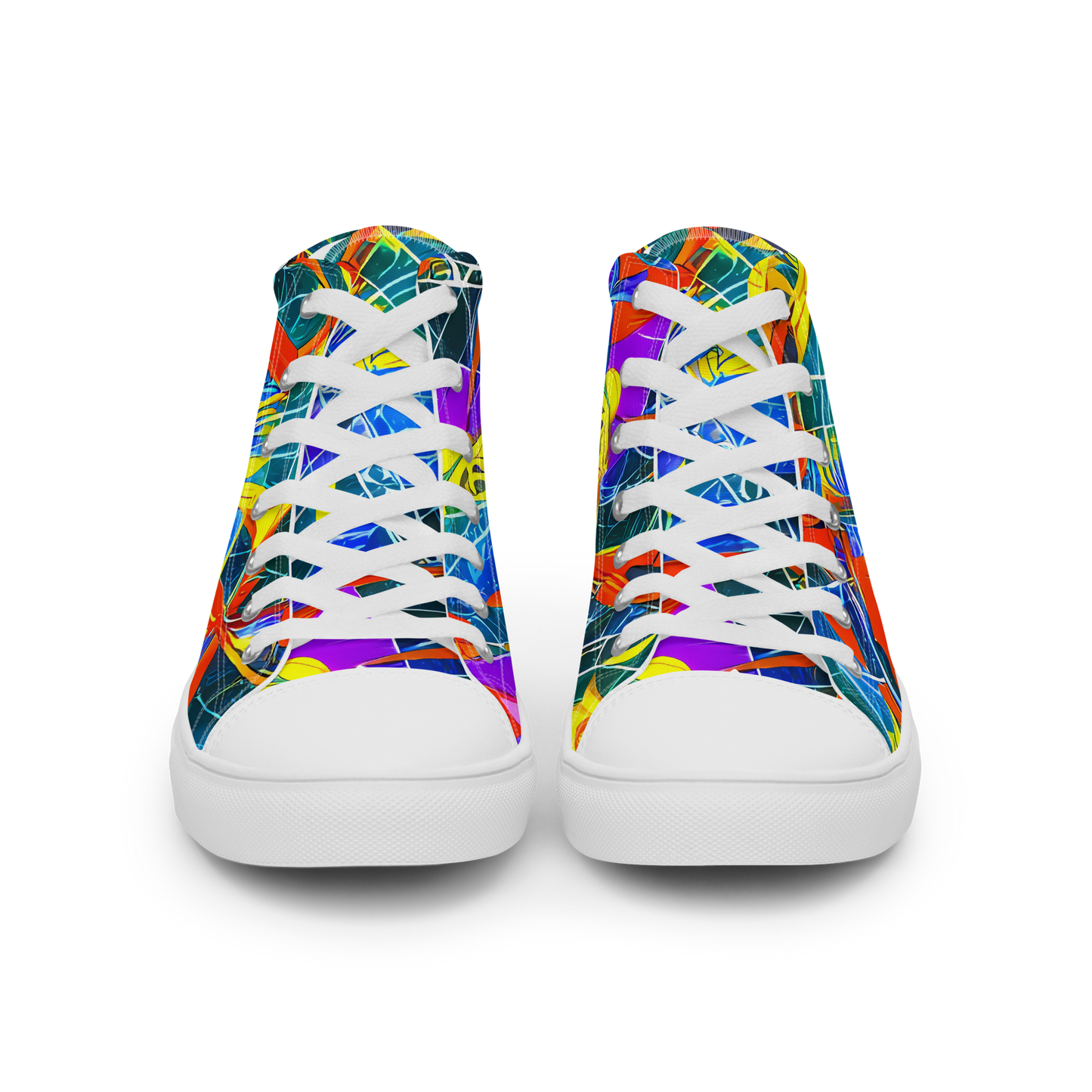 Women's High Top Canvas Shoes - Arkhipov Waves