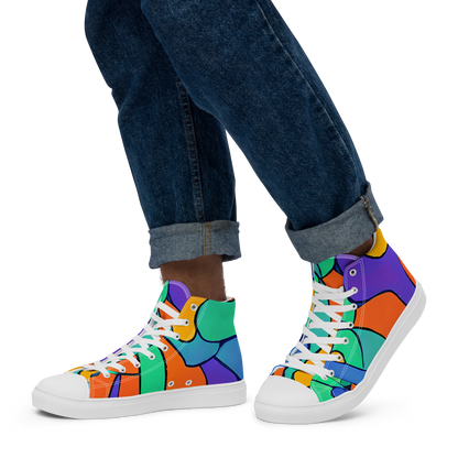 Men's High Top Canvas Shoes - Archipenko Dream