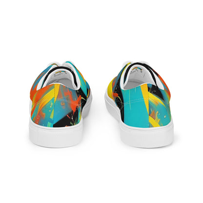 Men's Lace-Up Canvas Shoes - Solar Swoosh