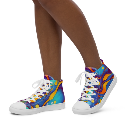 Women's High Top Canvas Shoes - Pelton Swirl