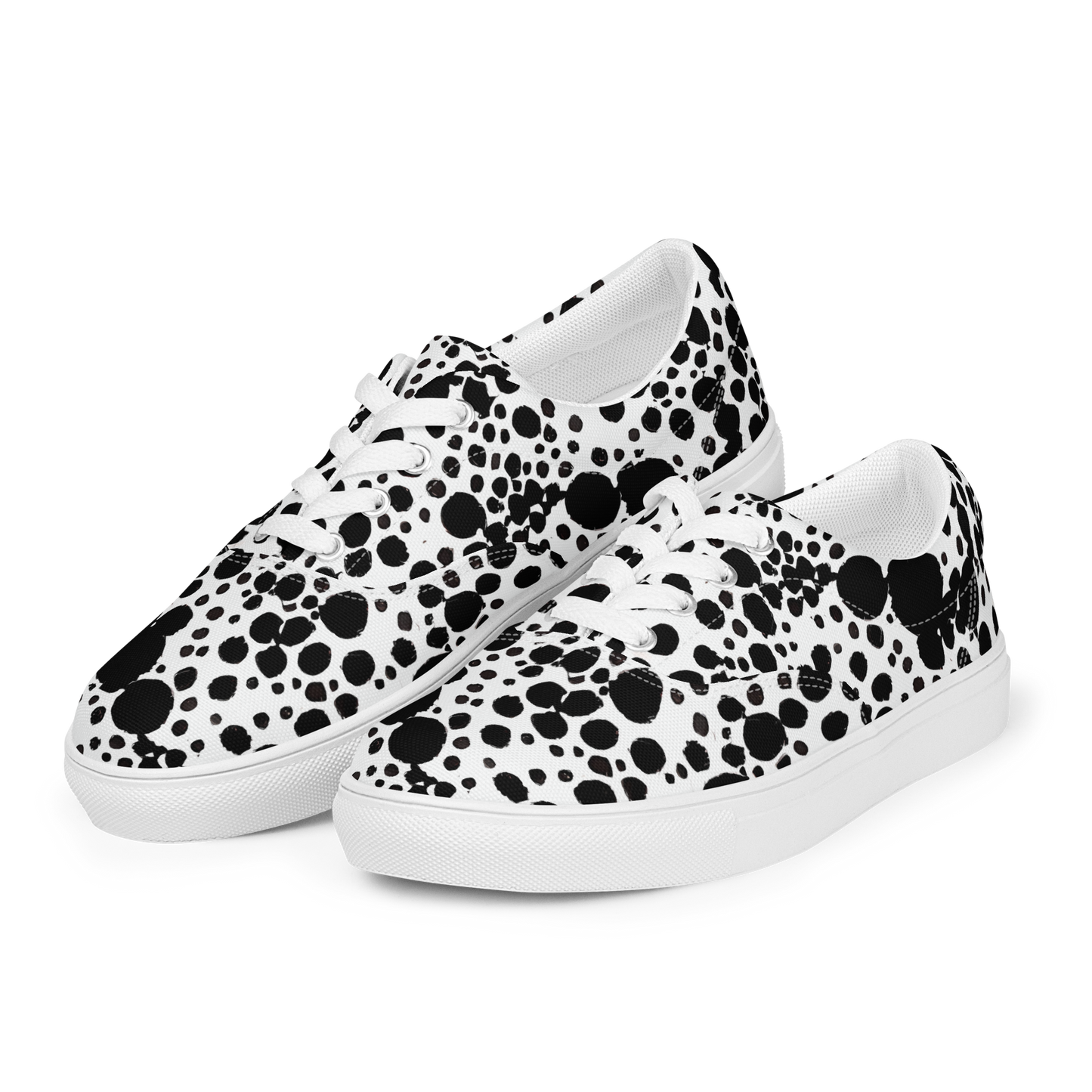 Men's Lace-Up Canvas Shoes - Dappled Shadow Dance