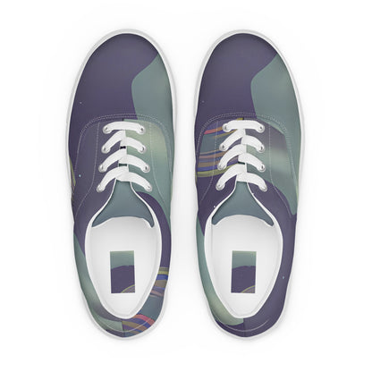 Women's Lace-Up Canvas Shoes - Ethereal Muse