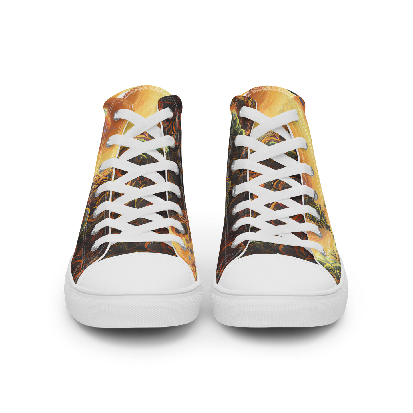 Women's High Top Canvas Shoes - Volcanic Cascade