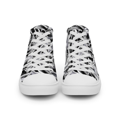 Women's High Top Canvas Shoes - Silver Shadows
