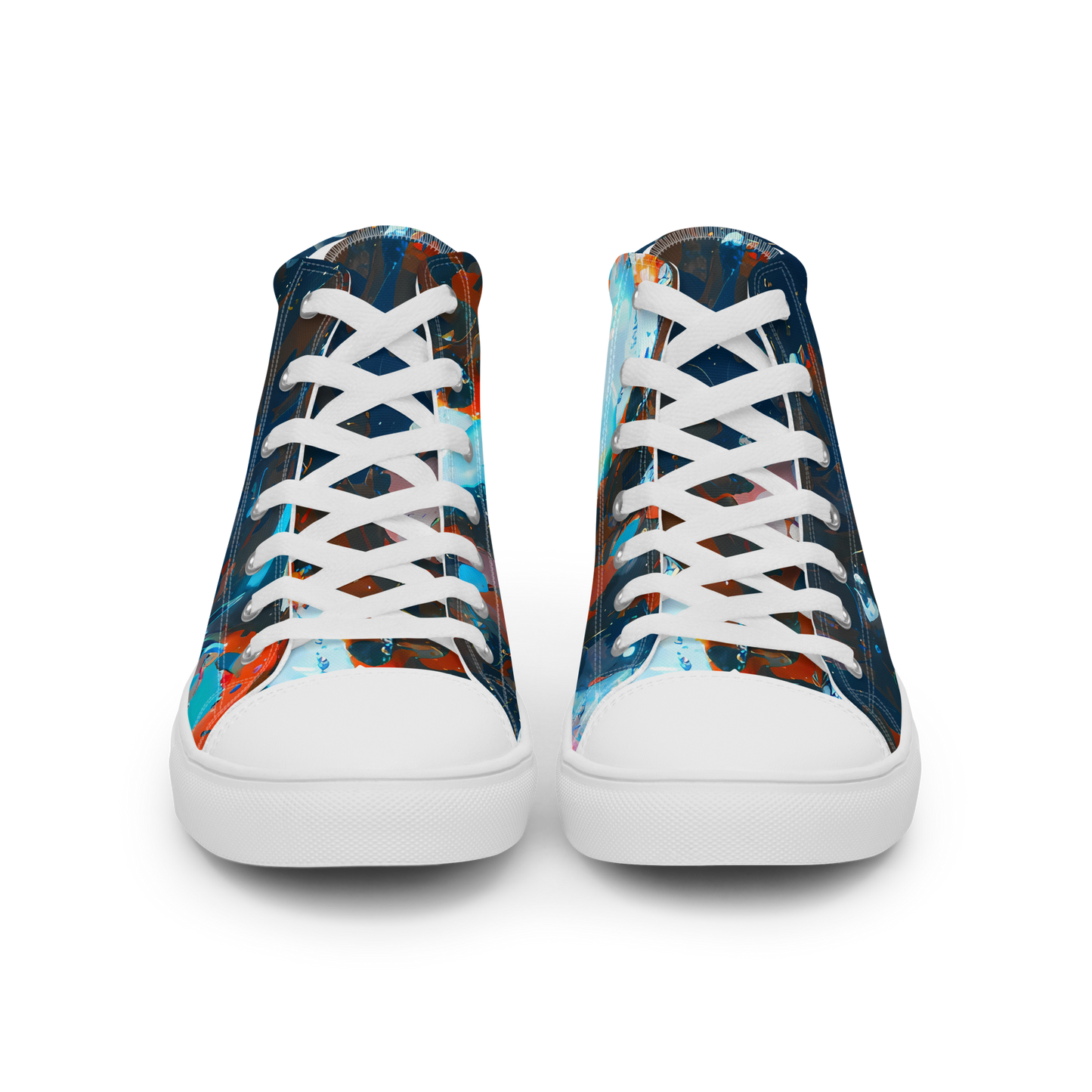 Men's High Top Canvas Shoes - Ghenie's Whirl