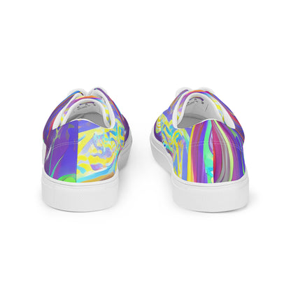 Women's Lace-Up Canvas Shoes - Daliesque Drift