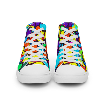 Men's High Top Canvas Shoes - Chromadoodle Junction