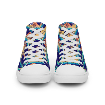 Women's High Top Canvas Shoes - Mystical Mountain Mirage