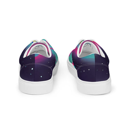 Women's Lace-Up Canvas Shoes - Astro Pop