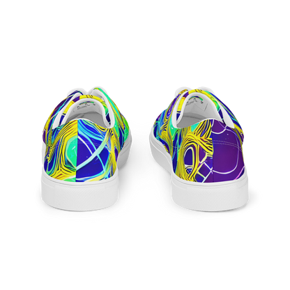 Women's Lace-Up Canvas Shoes - Neon Jungle Rhapsody