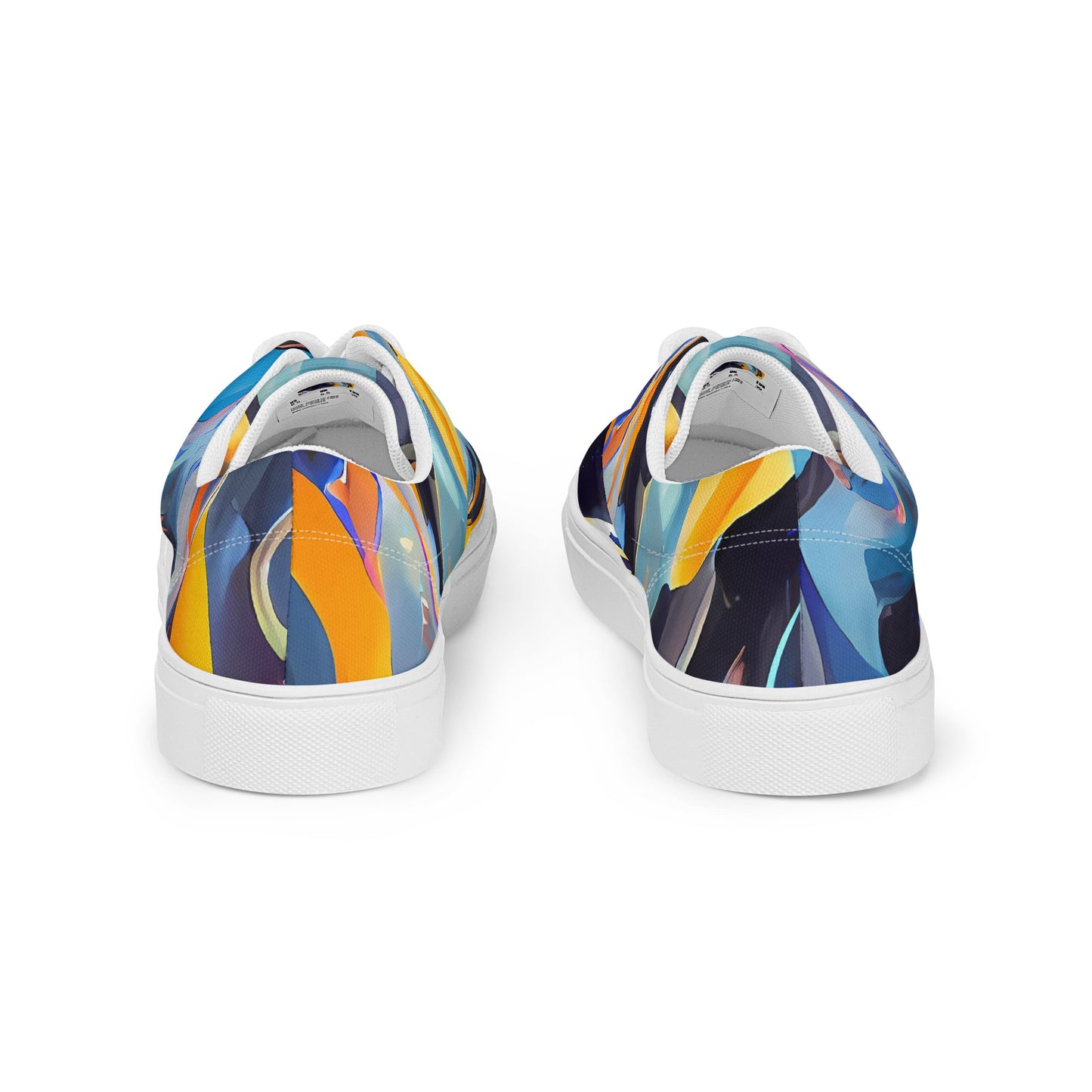 Women's Lace-Up Canvas Shoes - Vivid Whirl