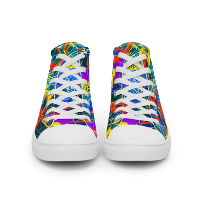 Women's High Top Canvas Shoes - Arkhipov Waves