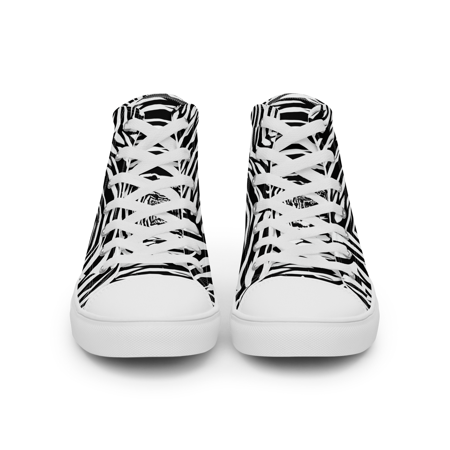 Men's High Top Canvas Shoes - Shadowed Illusions