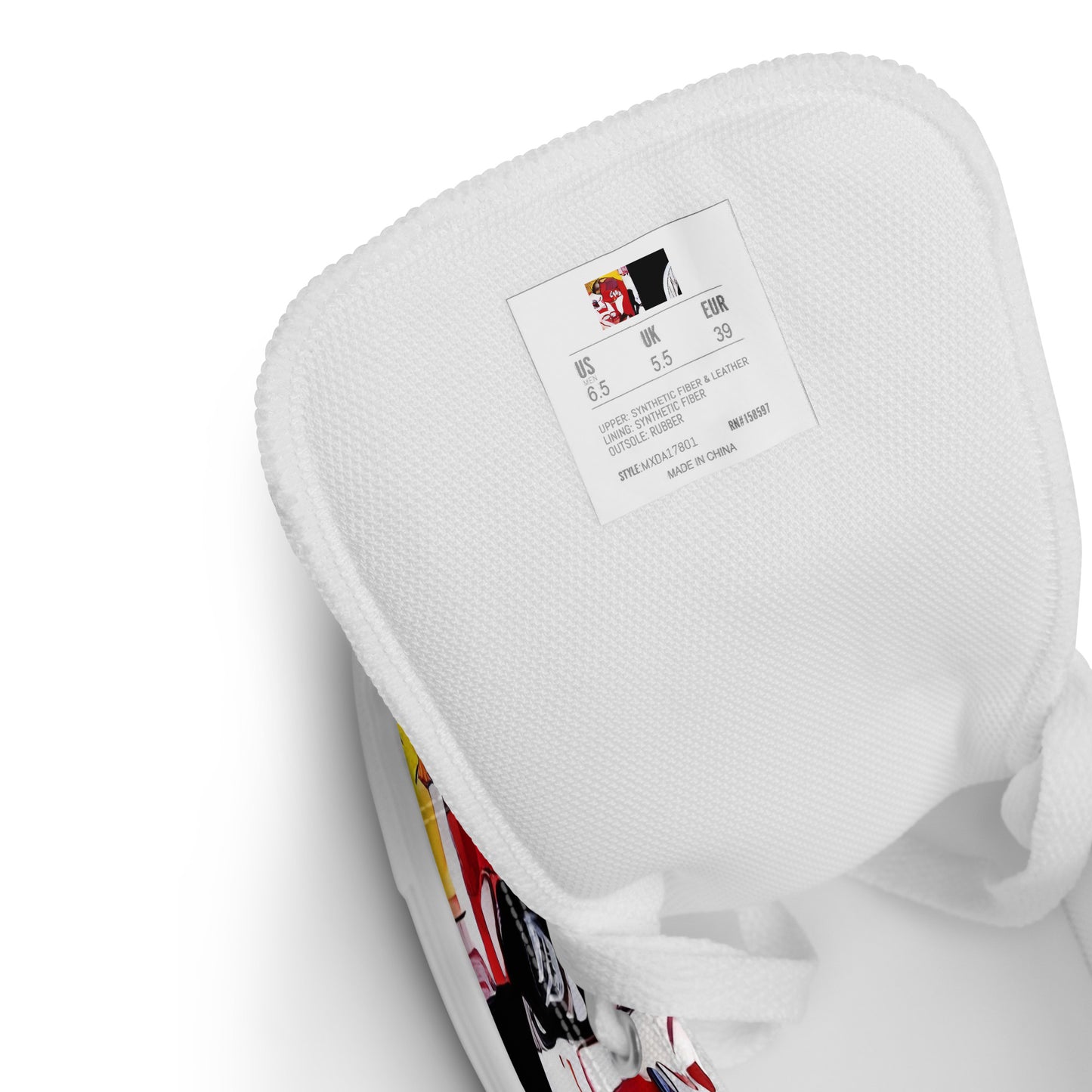 Women's High Top Canvas Shoes - Pop Art Parade