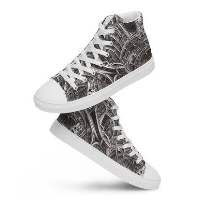 Men's High Top Canvas Shoes - Piranesi's Dream