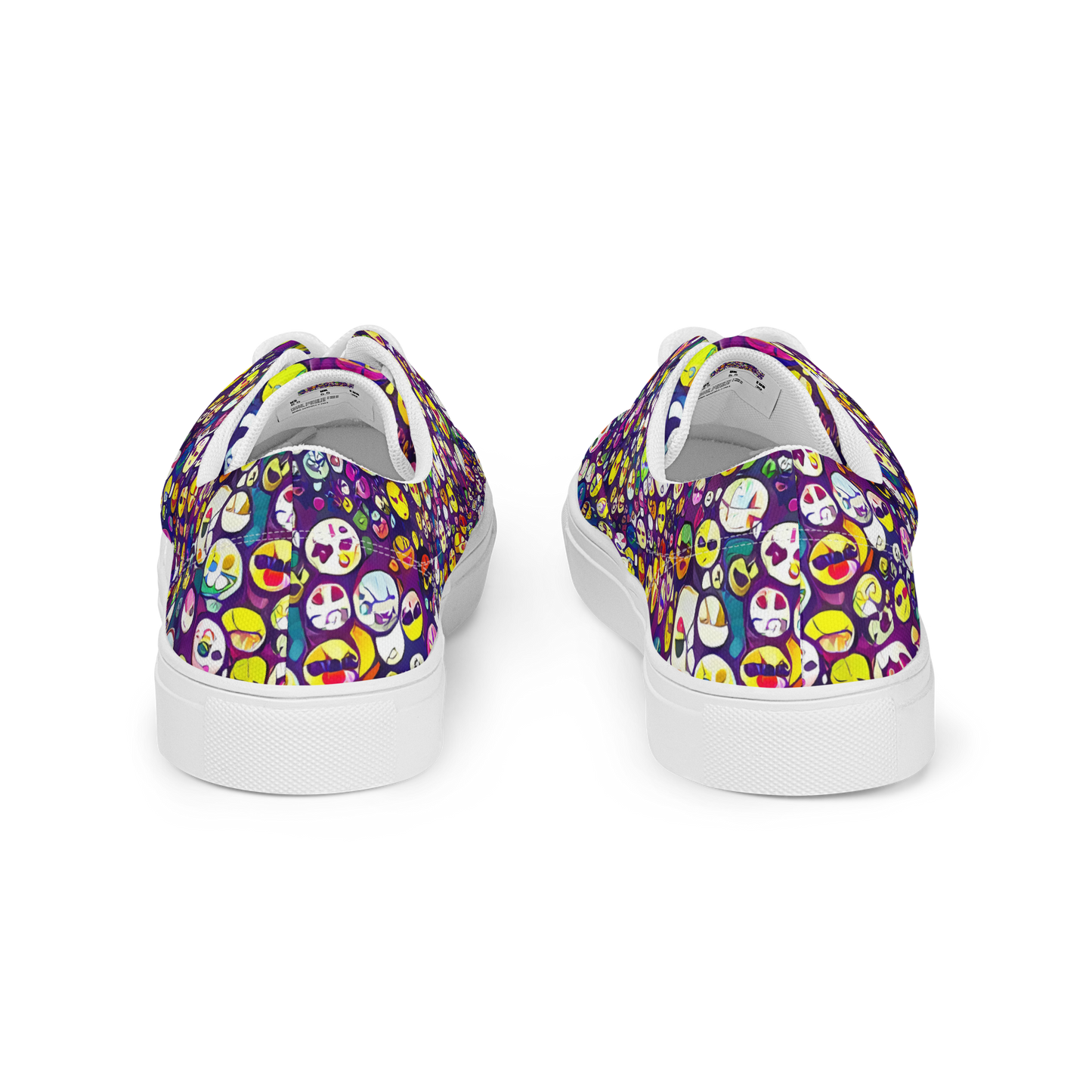 Women's Lace-Up Canvas Shoes - Mosaic Moods