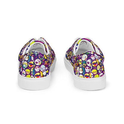 Women's Lace-Up Canvas Shoes - Mosaic Moods