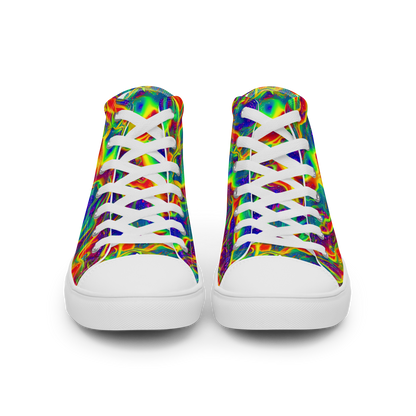 Women's High Top Canvas Shoes - Nebula Symphony