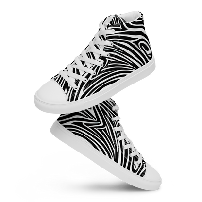 Women's High Top Canvas Shoes - Vortex Veins