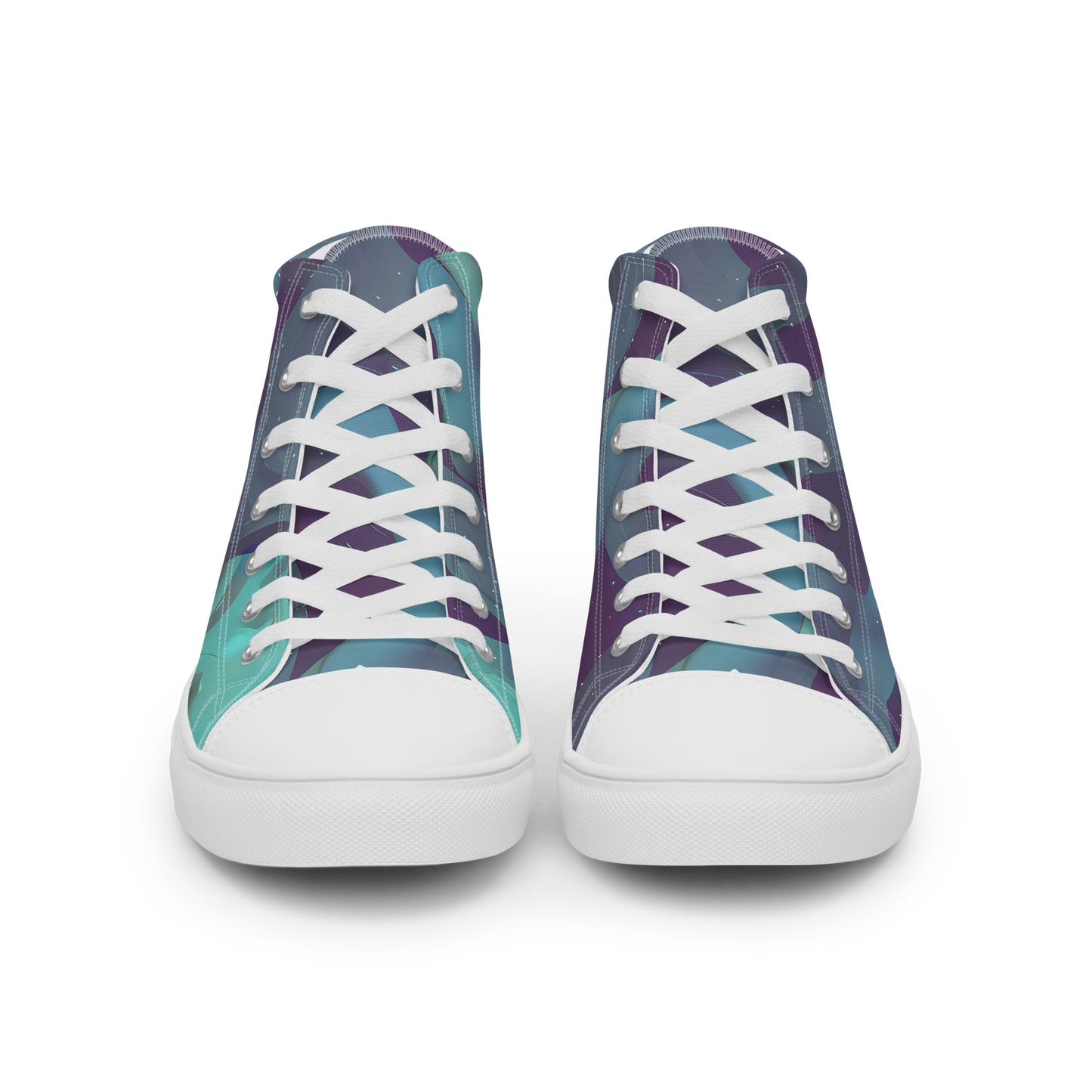 Men's High Top Canvas Shoes - Ethereal Dreamscape