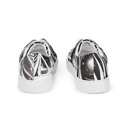 Women's Lace-Up Canvas Shoes - Twilight Vortex