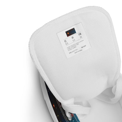 Men's High Top Canvas Shoes - Celestial Vogue