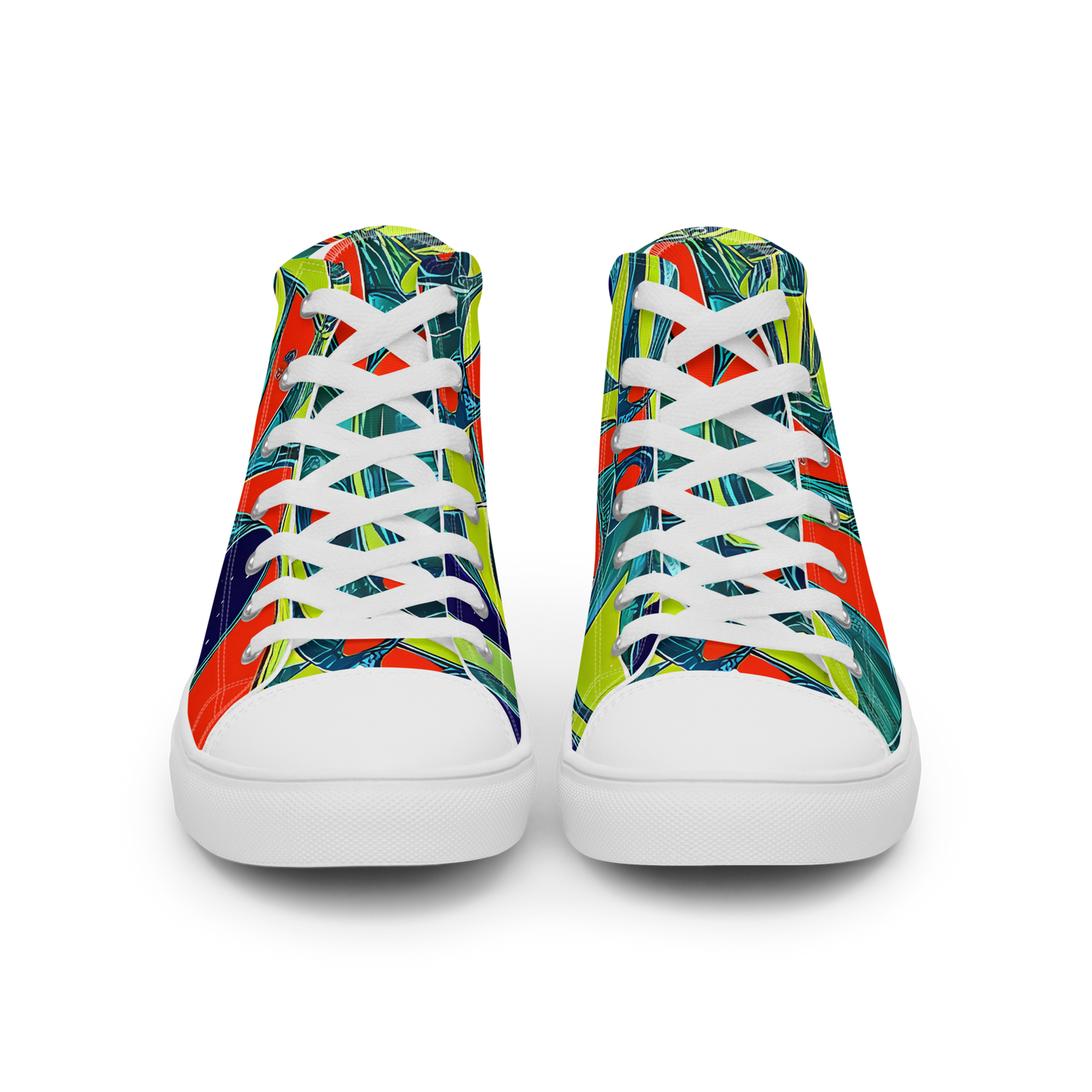 Women's High Top Canvas Shoes - Harmonic Mirage