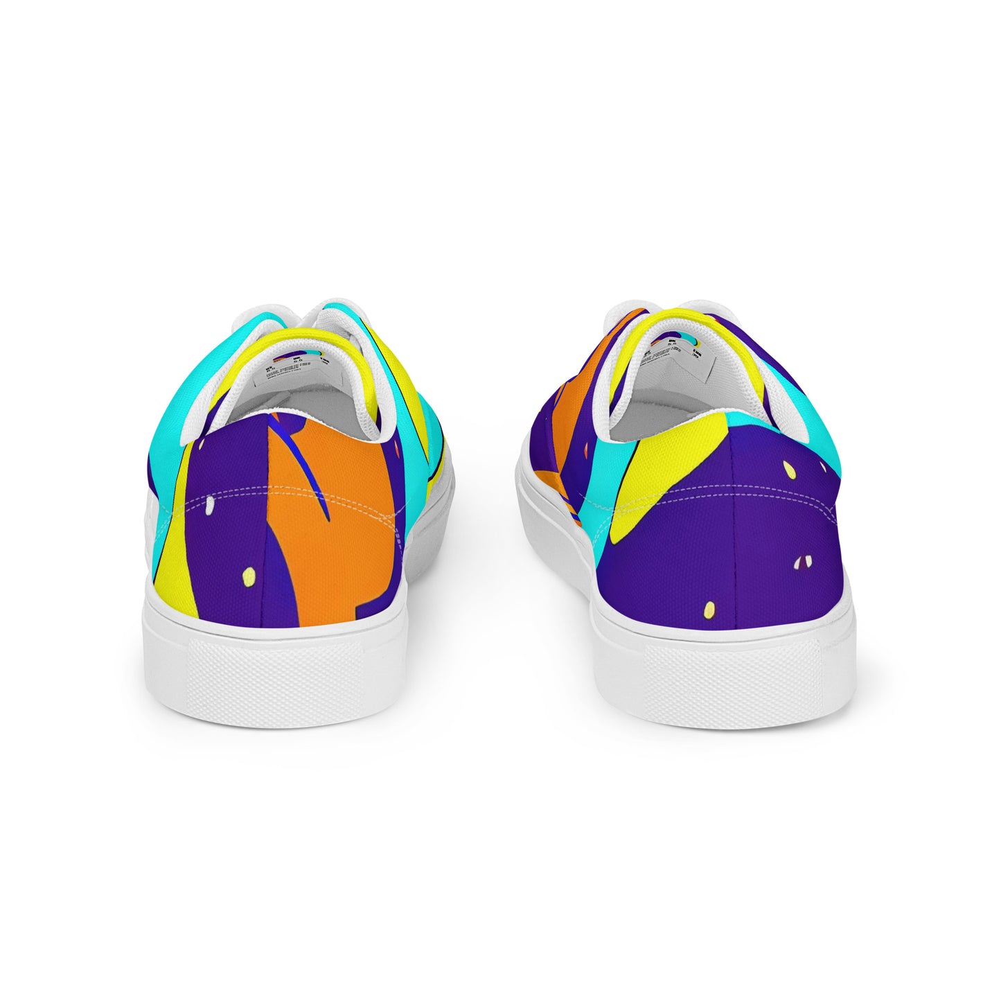 Women's Lace-Up Canvas Shoes - Stellar Swirl