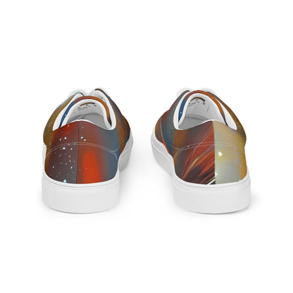 Women's Lace-Up Canvas Shoes - Asterglow Veil