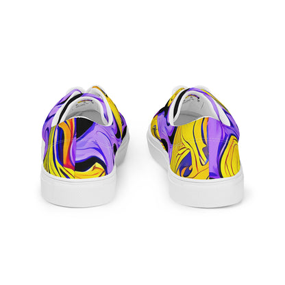 Women's Lace-Up Canvas Shoes - Bosschaert Swirl