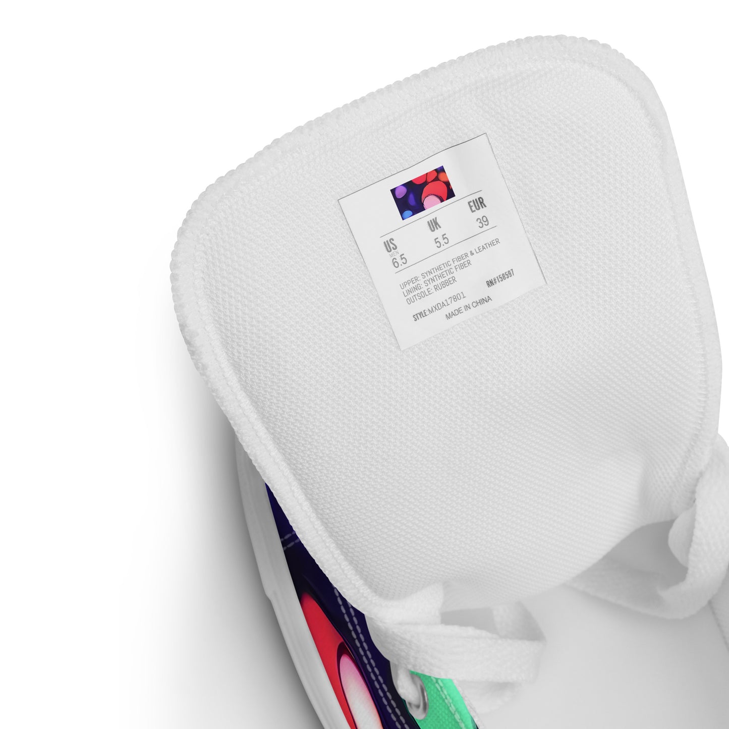 Women's High Top Canvas Shoes - Bubble Fantasia