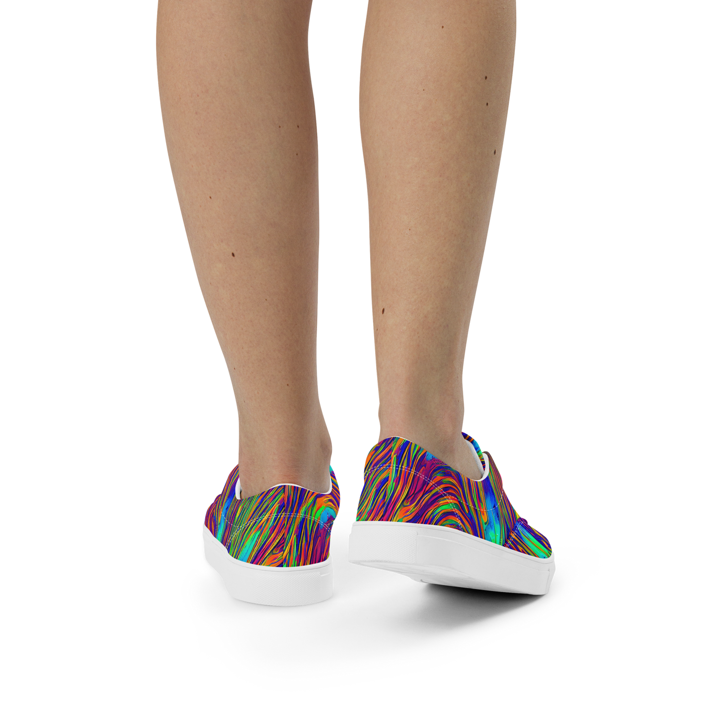 Women's Lace-Up Canvas Shoes - Lux Waves