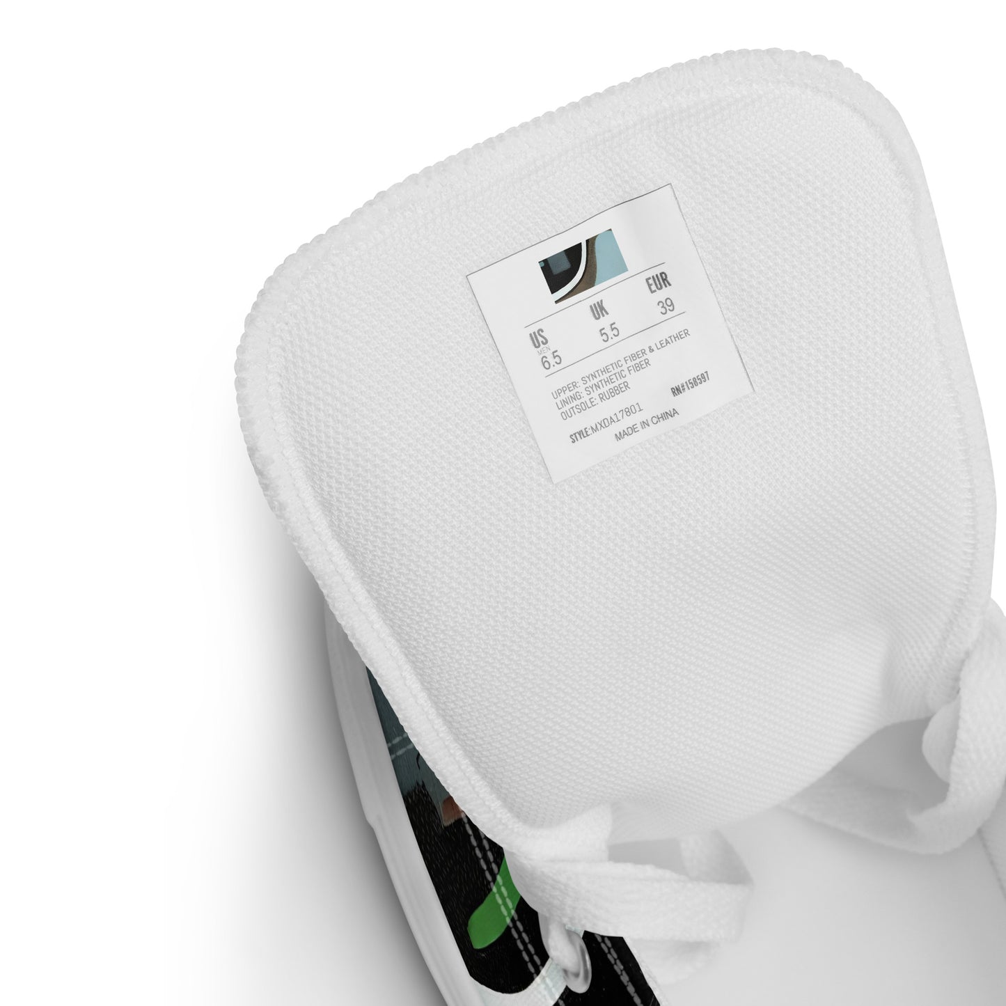 Men's High Top Canvas Shoes - Circuit Vision