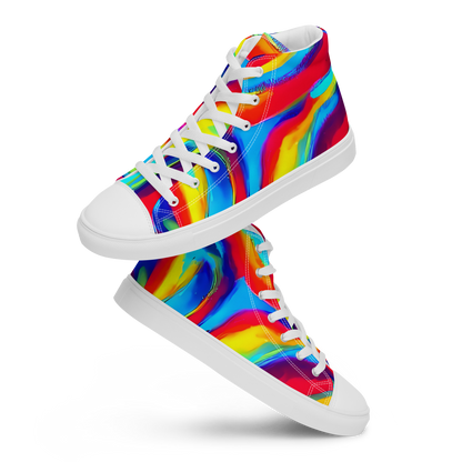 Men's High Top Canvas Shoes - Stael Swirls
